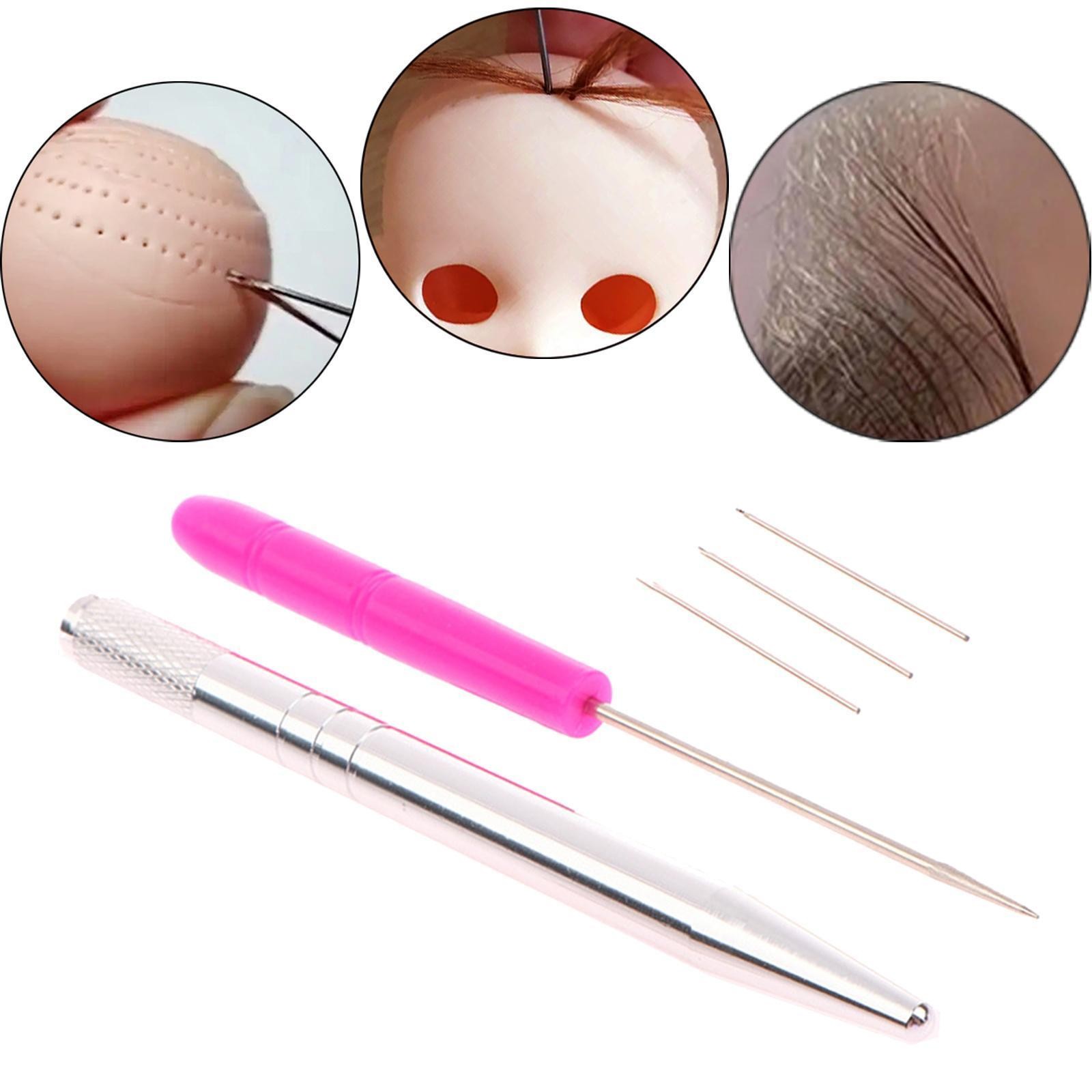 DIY Doll Hair Needle Reborn Hair Rooting Tool Easy to Use Metal Practical