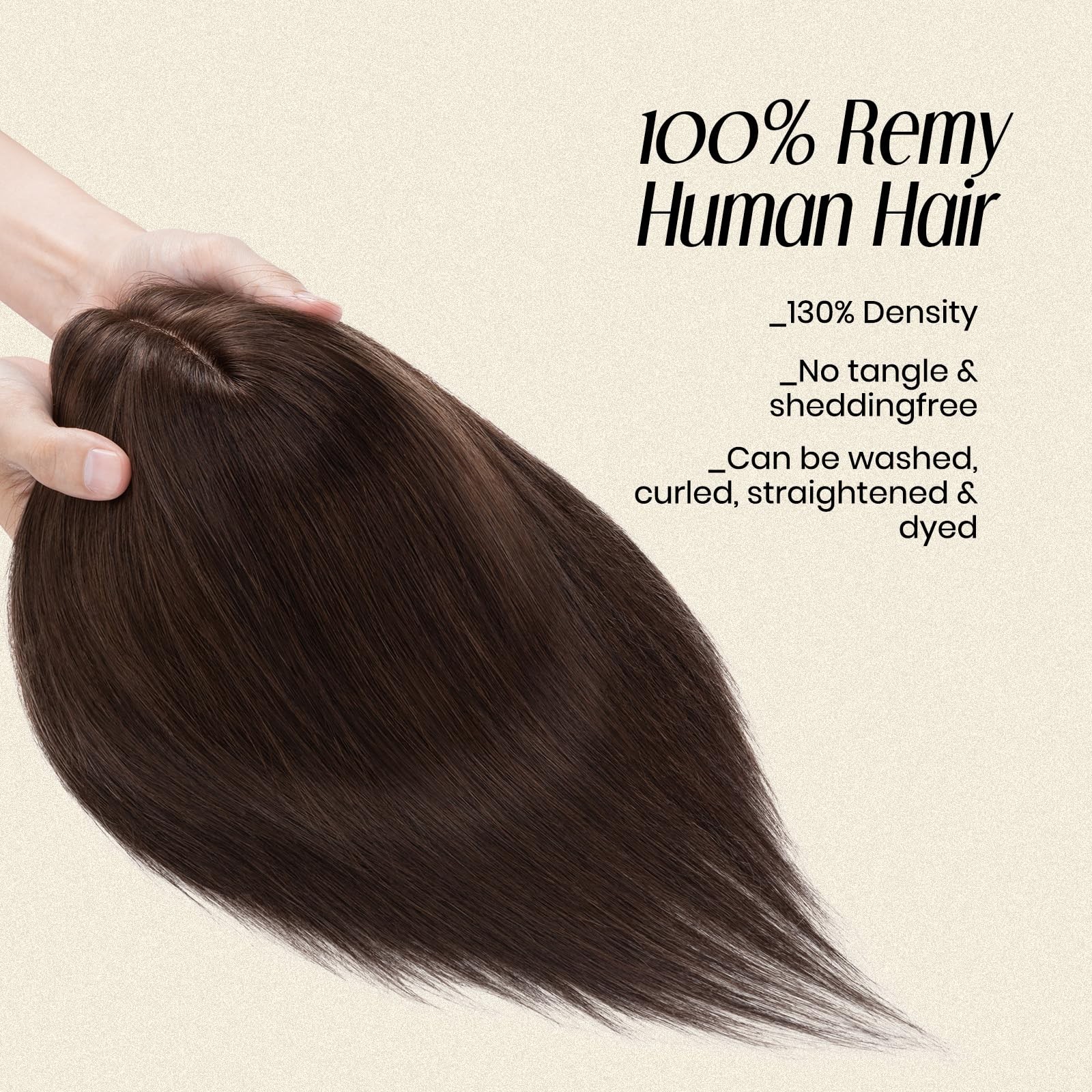 My-Lady Human Hair Toppers For Women Real Human Hair Thin 10 Silk Base Lace 130