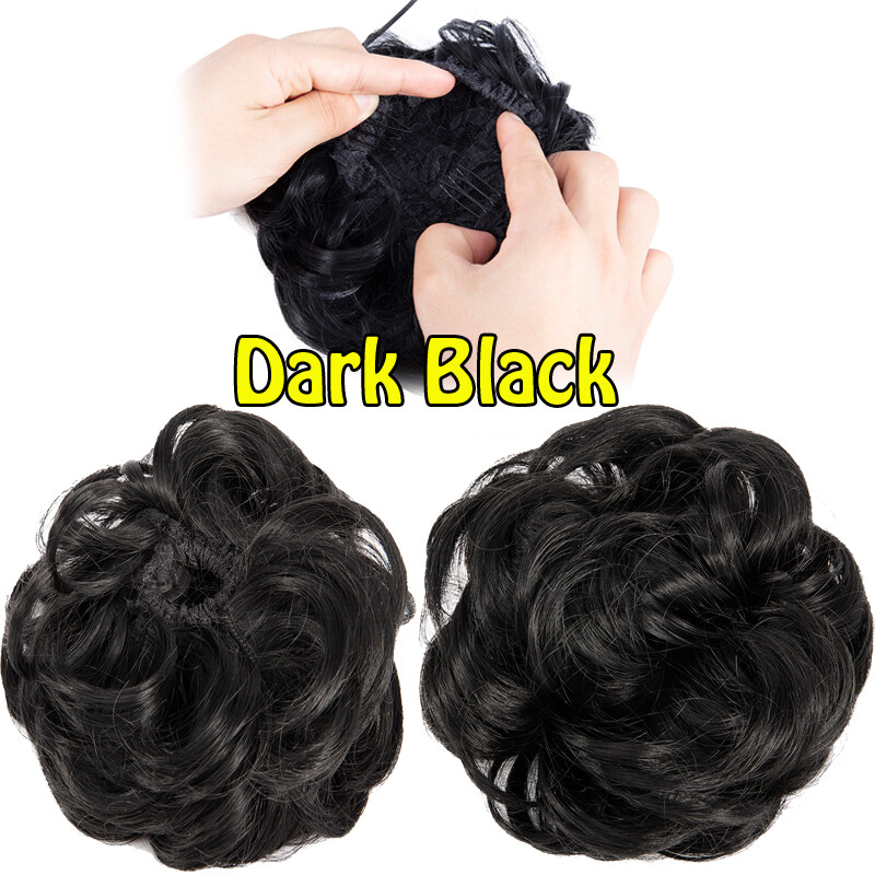 Womens Girls Wavy Curly Pony Tail Hair Bun Scrunchie Hair Extension Hairpiece