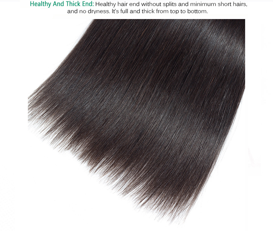Raw hair double Draw Straight full end Unprocessed 100 Human Hair natural black