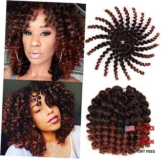 Jamaican Bounce Crochet Hair 8 Inch 5 Packs 20Roots Jumpy Wand Curl Crochet
