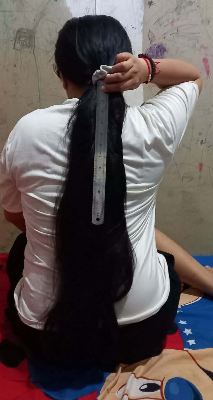 1623 Natural Human Hair Ponytail Straight Real Hair 24 Inch 125 G