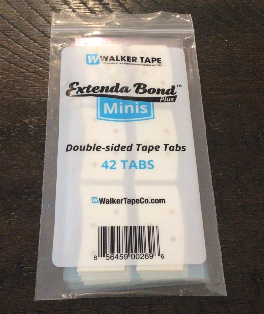Walker Tape – Extenda-Bond Plus 42pc Mini Tabs – 3/4″ x 1.5″ Wig Toupee Adhesive