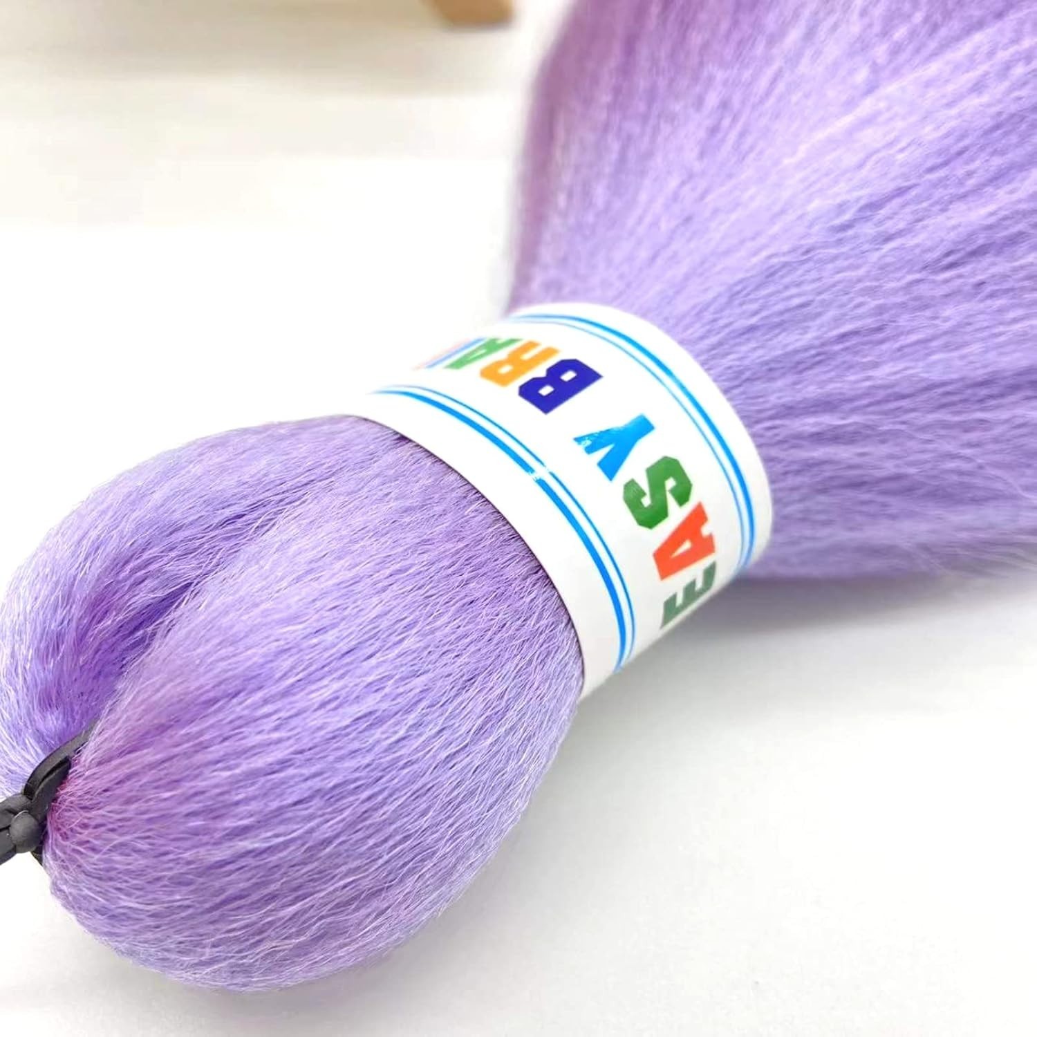 30 Inch Lavender Purple Braiding Hair Extensions for Kids, Flame Retardant Fiber