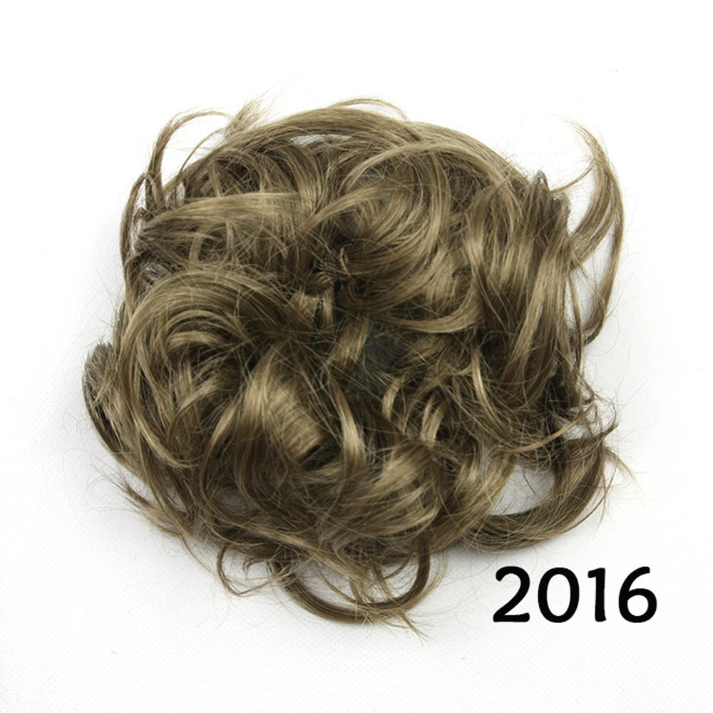 Messy Curly Bun Hairpieces for Women Synthetic Scrunchies Curls Ponytail Chignon