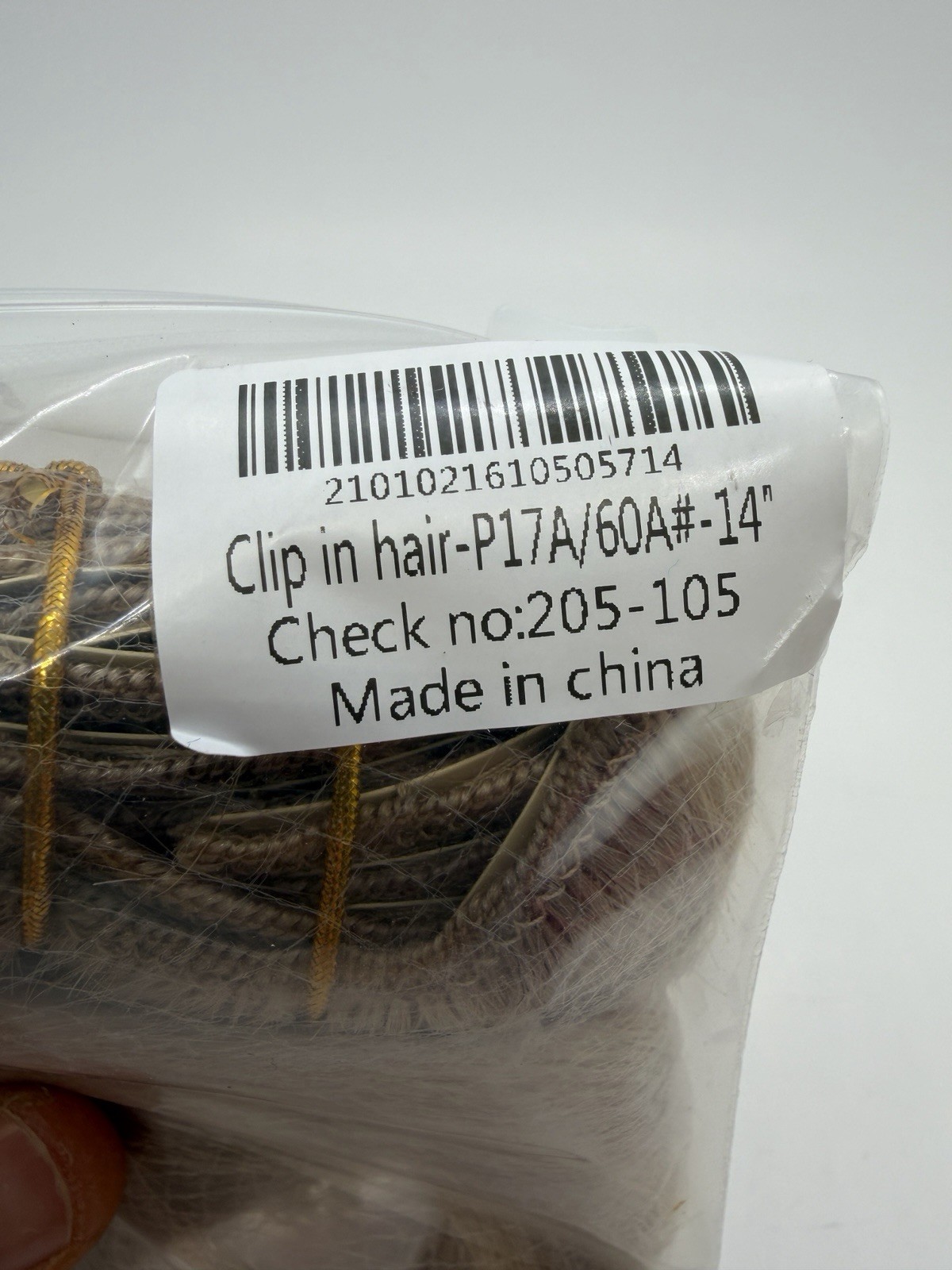 Wennalife Clip in Human Hair Extensions 14 inch 120g 7pcs Highlighted Blonde
