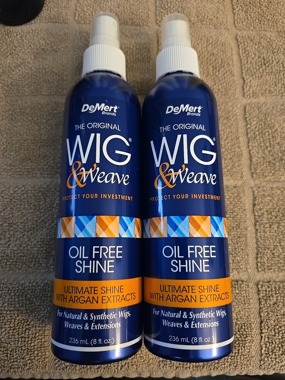 2 DeMert Wig & Weave Oil Free Shine for Wigs Weaves Extensions 8 oz. (CO47)
