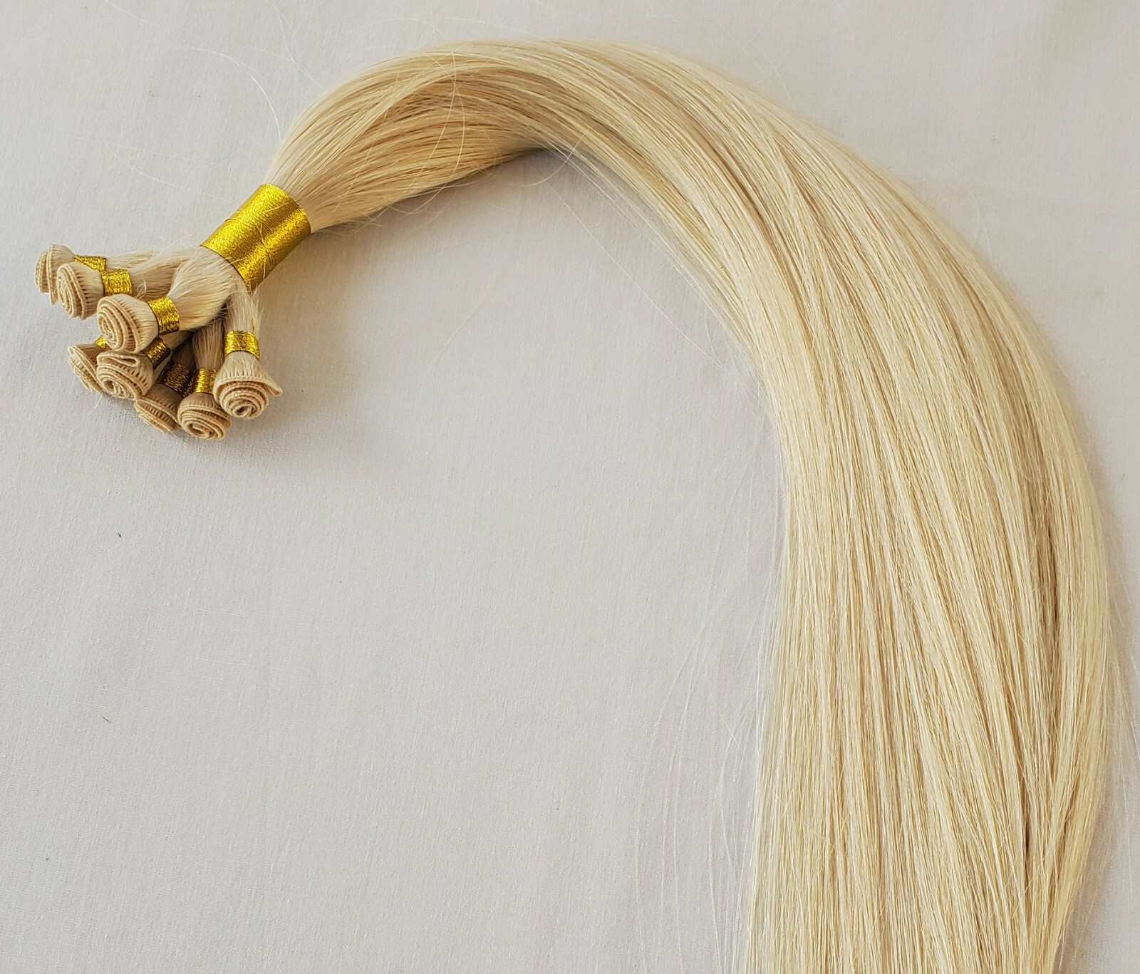 18″, 20″, 22″ Hand-Tied Weft, 100 grams, Human Remy Hair Extensions # 60