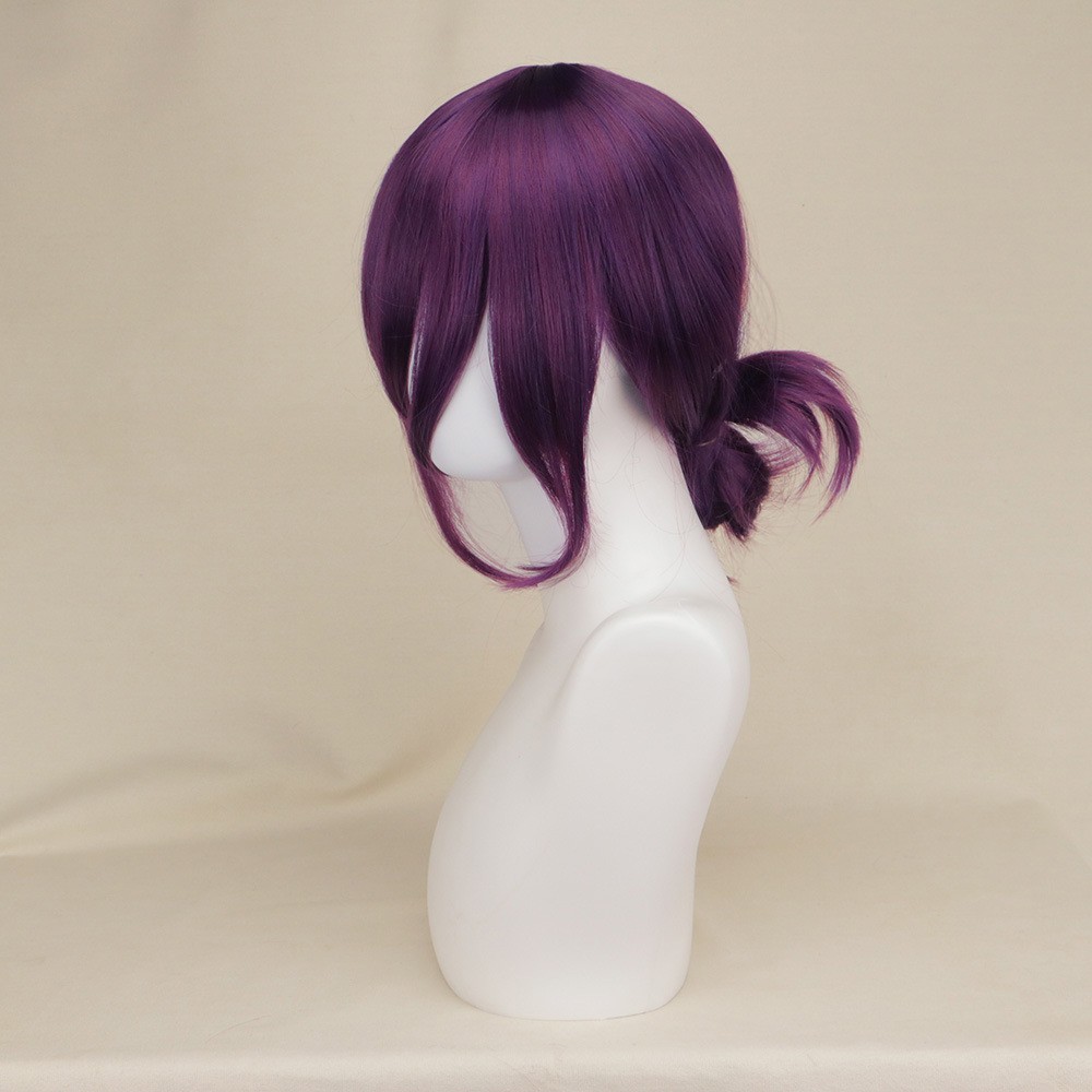 Bomb Devil Girl Deep Purple Pre-Styled Ponytail Wig Heat Resistant Cosplay Party