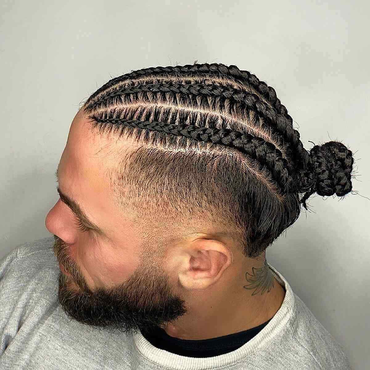 Full Lace Afro Curl Mens Toupee African American Human Black Braids