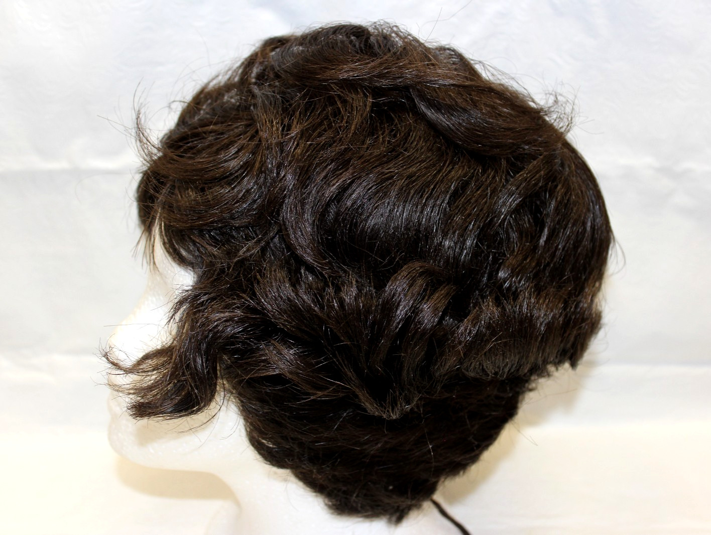 VINTAGE MIRELLE CO SAN FRANCISCO SHORT CUT WIG BROWN BRUNETTE COSPLAY HAIRPIECE