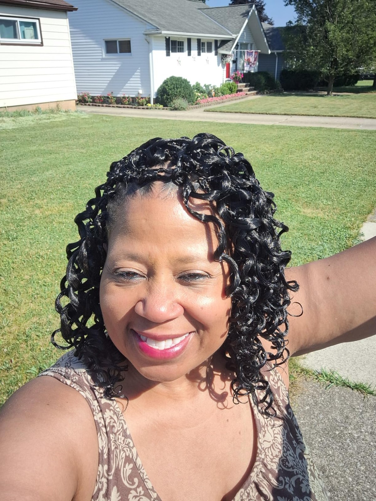 8 Pack 10″ Ocean Wave Crochet Hair Pre Looped Curly Deep Twist Braids Black