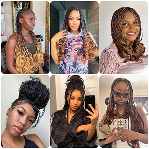 French Curly Braiding Hair 12 Inch 8 Packs Curly 12 Inch/Pack of 8 Blonde