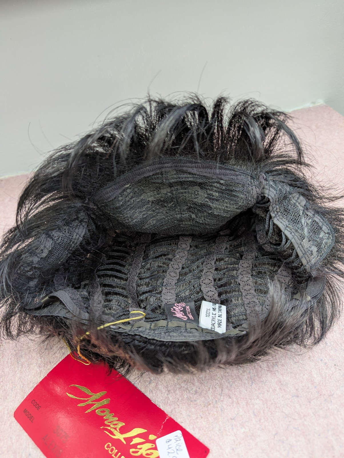 Smooth Short Synthetic Pixie Straight Wig Whispy Bangs Color 1B Off Black