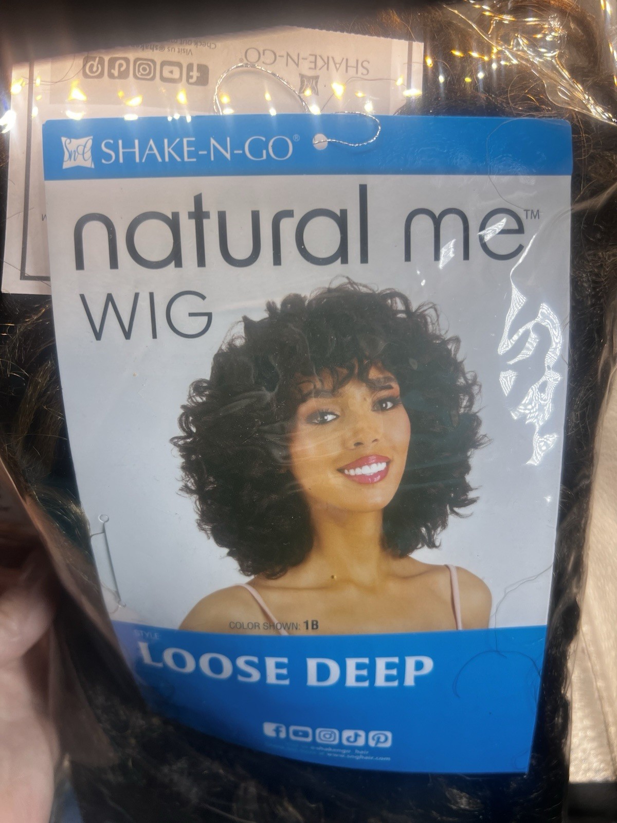 Shake N Go Natural Me Synthetic Hair Full Wig – FLEXI-ROD CURL Color Hi-Brown
