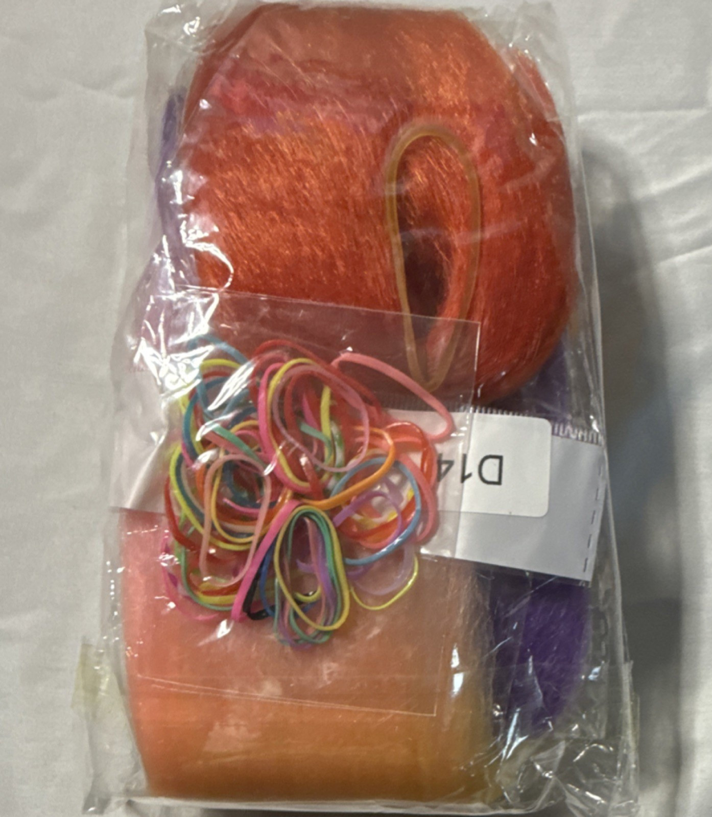 UDAOH Pre Stretched Braiding Hair Extension 26in Synthetic Yellow Orange Purple