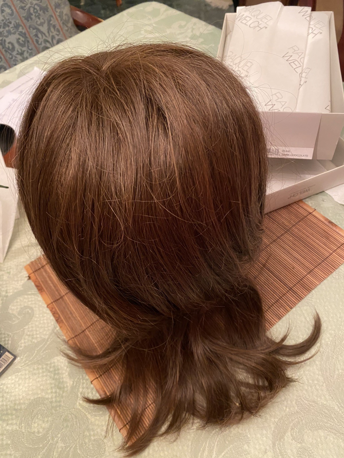 Raquel Welch Spotlight Elite Wig RL6/8 Dark Chocolate NWOT Never Worn + Stand