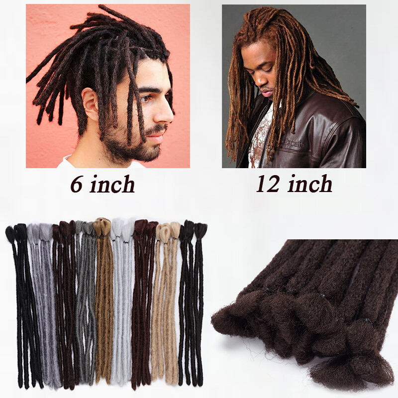 Reggae Single Ended Dreadlocks Extensions Synthetic Dreads Crochet Braid Hair US