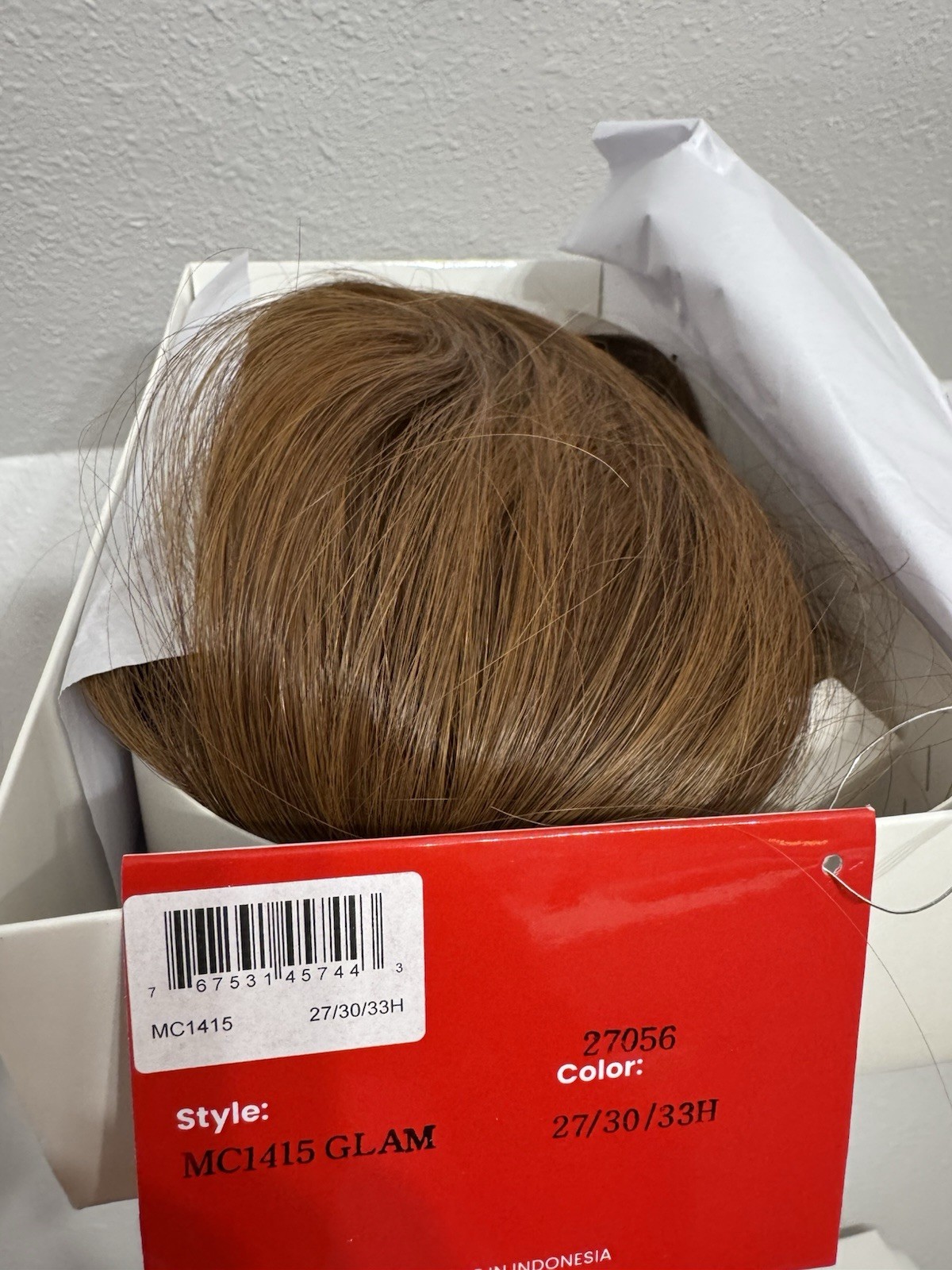 TressAllure Glam Wig 27/30/33H Auburn Blend Lace Front Mono Top