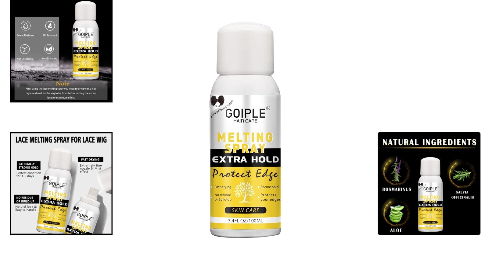 Invisible Lace Melting Spray – Strong Waterproof Wig Adhesive for All-Day Hold