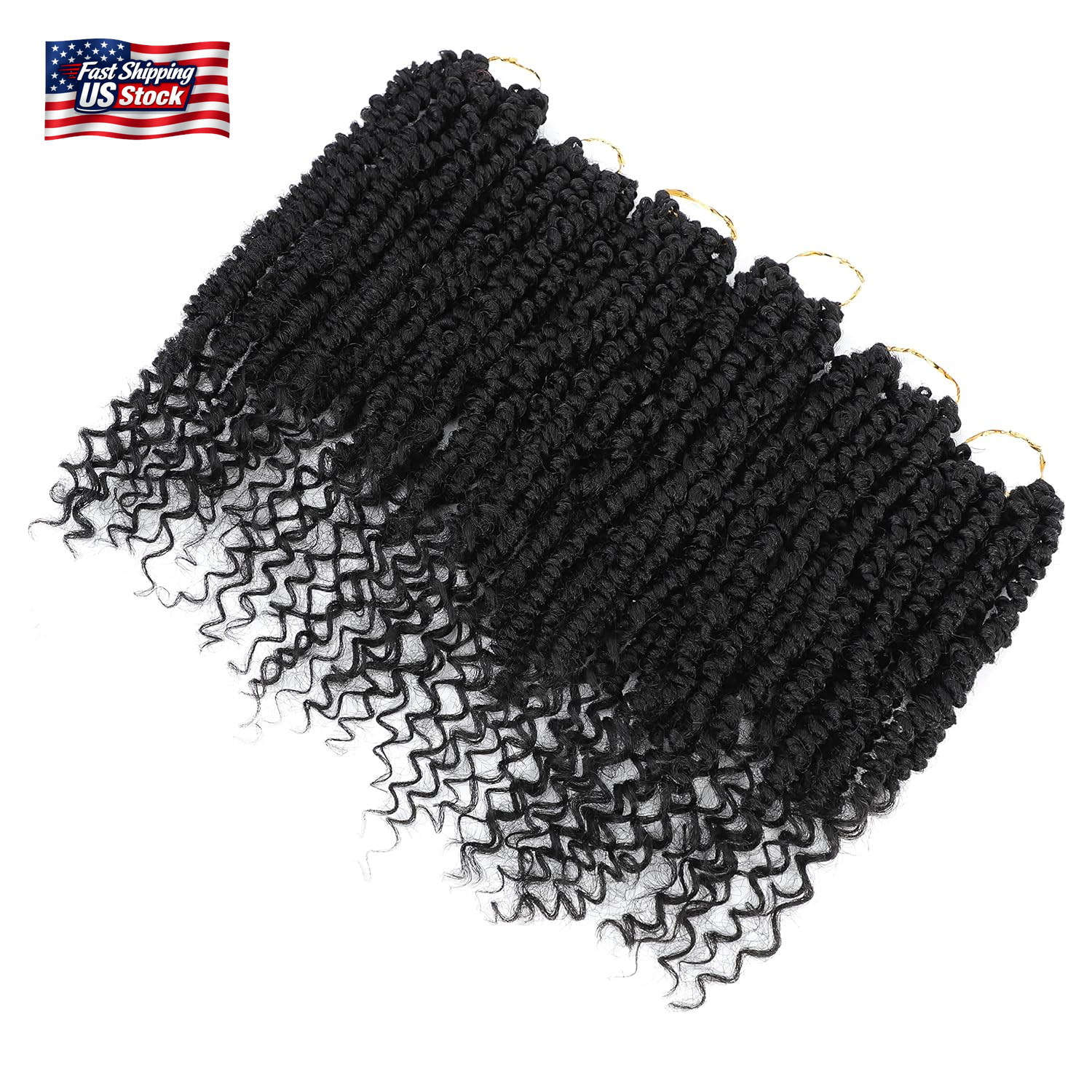 Passion Twist Crochet Hair,12 Inch 9 Packs Pretwisted Passion Twist Hair, Soft P