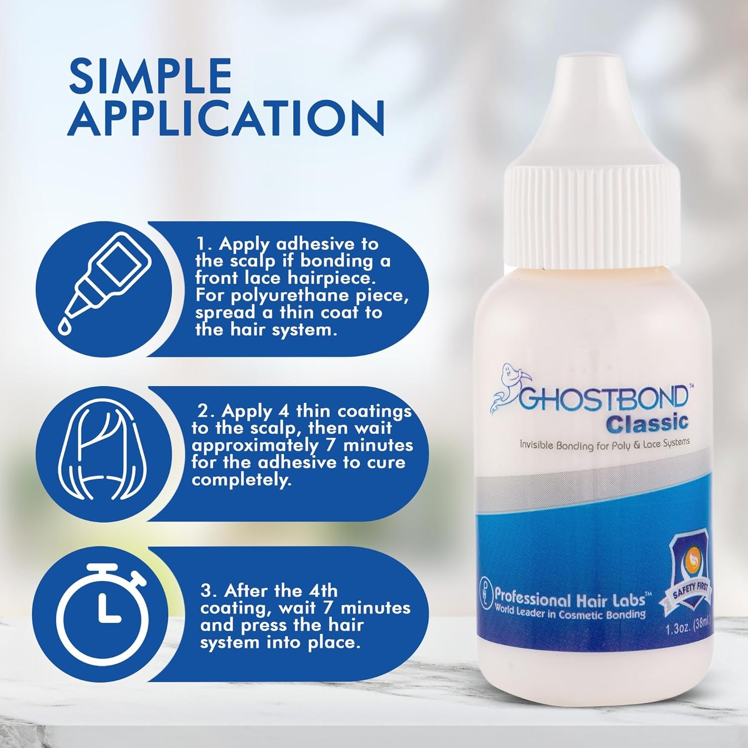 Ghost Bond Lace Wig Adhesive, Hair Glue (1.3oz)