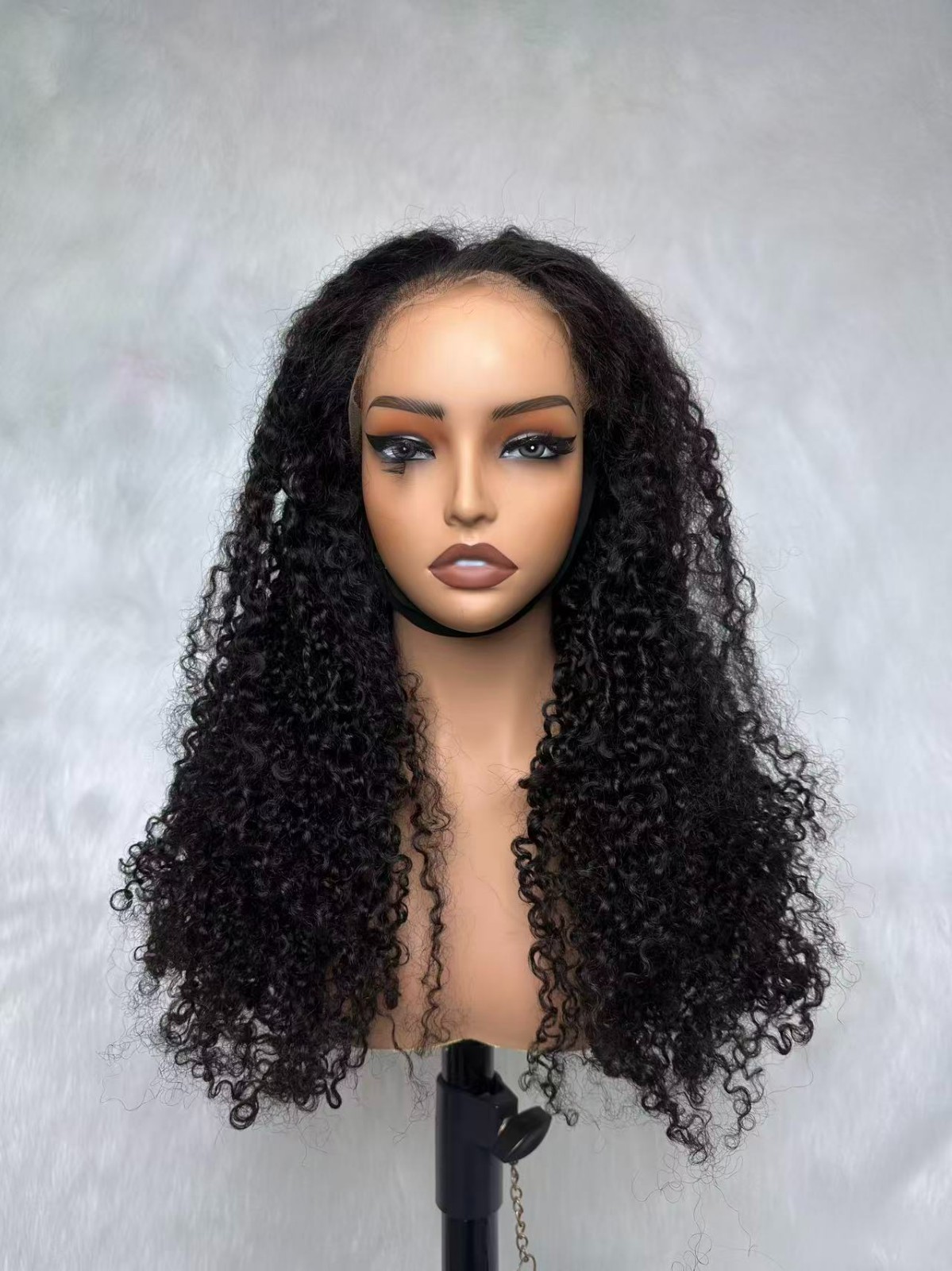 24inch 180% Density BYE BYE KNOTS 360 HD Lace Curly Wig With Invisible Strap