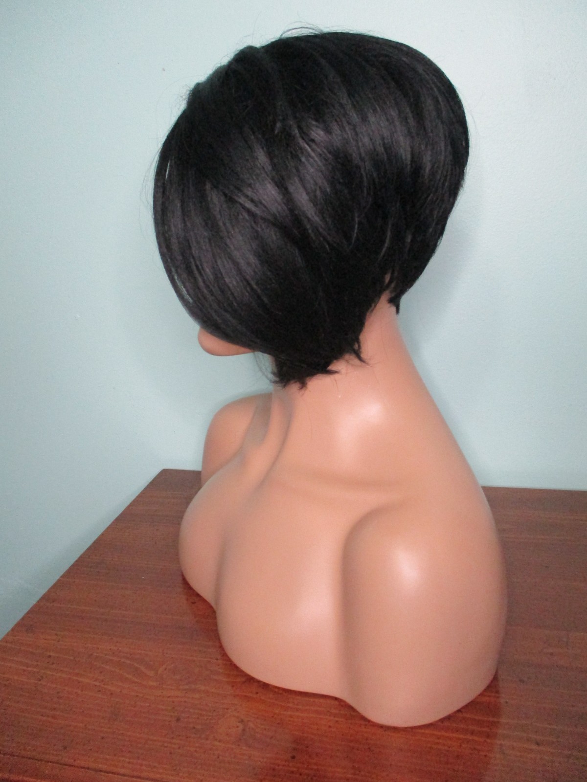 2″ – 8″ black asymmetrical disconnected pixie WIG by MODEL MODEL