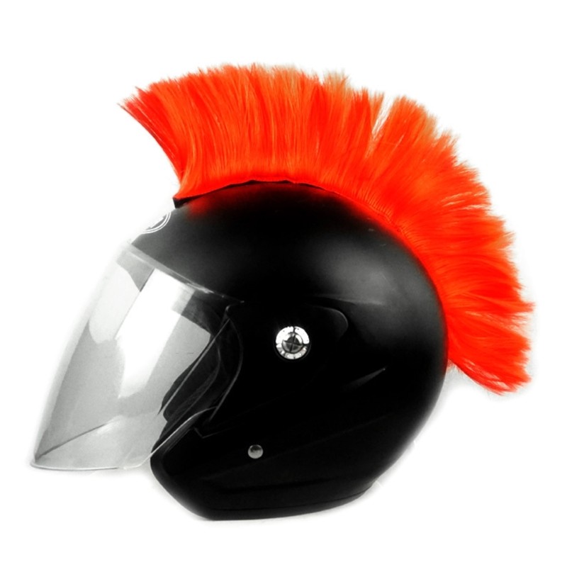 Universal Motorcycle Scooter Helmet Mohawk Wig Hair Motorbike Helmet Stickers