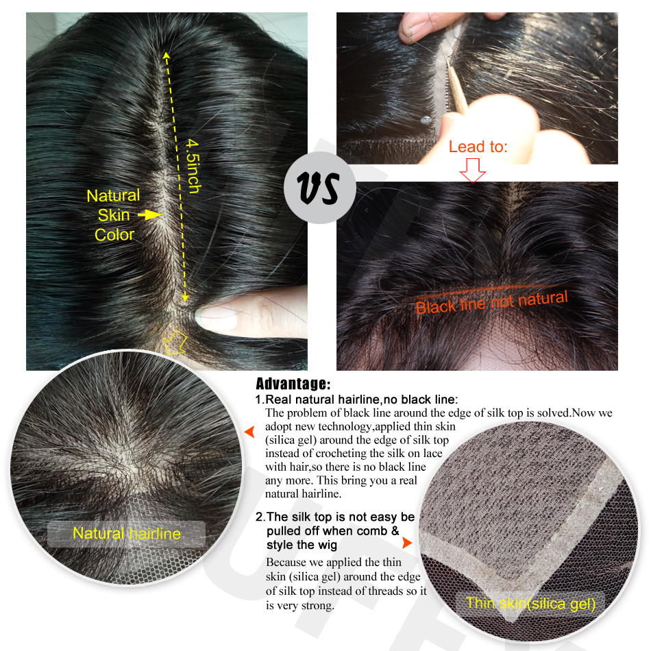 Body Wave Silk Top Full Lace Human Hair Wig Pre Plucked Silk Base Wig Baby Hair