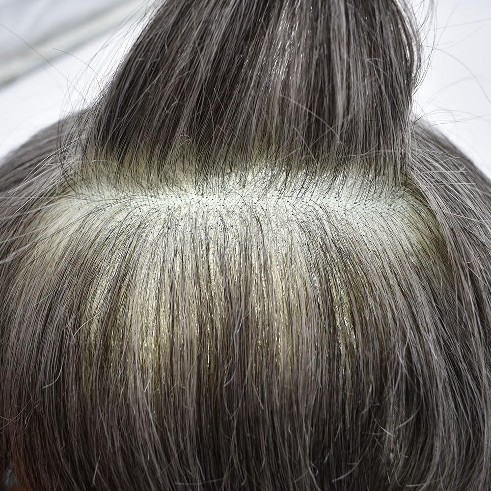 Swiss Lace Men Toupee HairpieceFull French Lace Hair Replacement System For Man