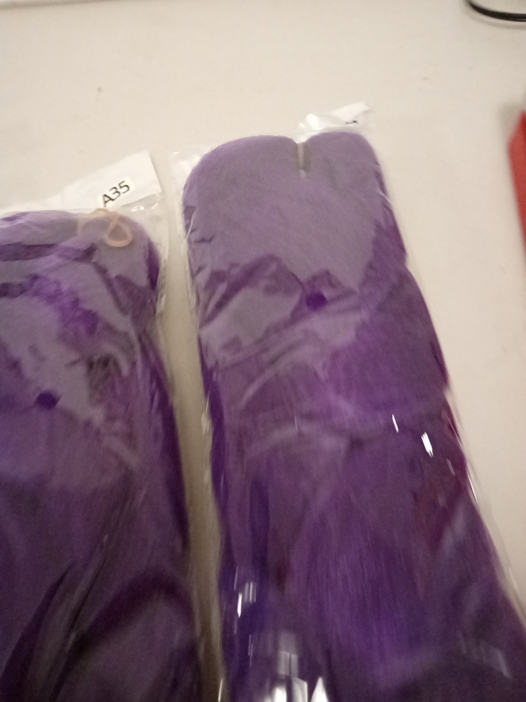 Lot of 3 Dark Purple Braiding Hair, Each 22″ Long, New unopened