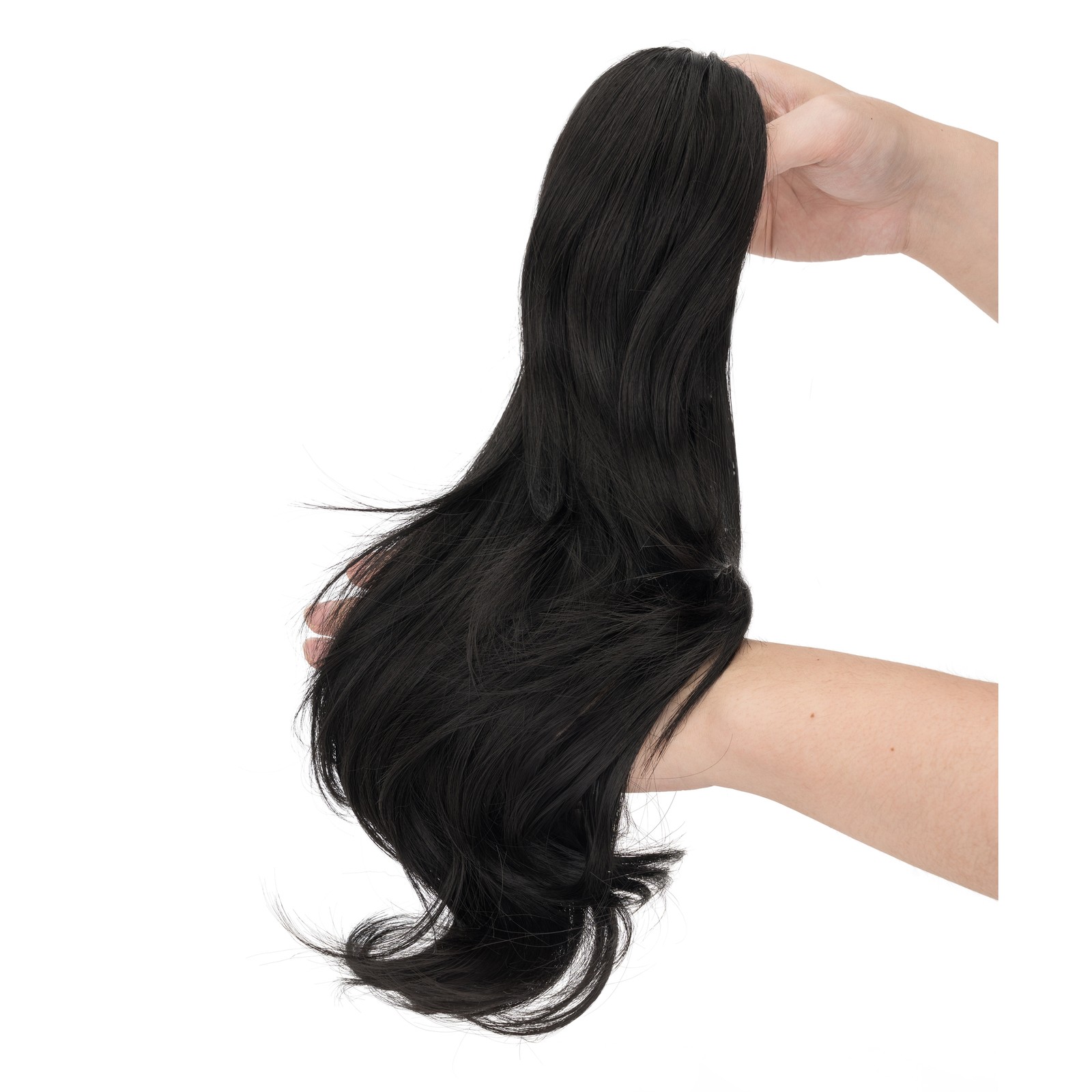 Long Jaw Claw Clip In Ponytail Curly Wavy Hair Extensions Natural As Human Hair