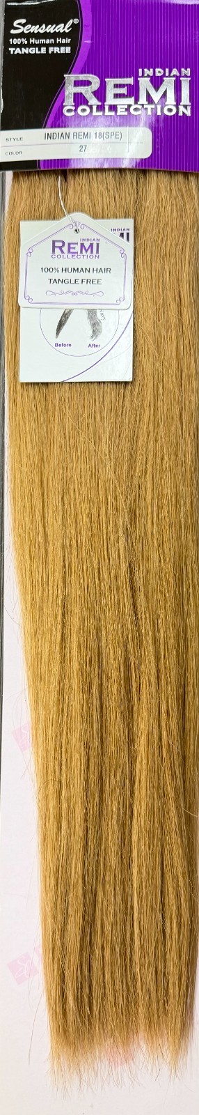 Sensual Indian Remi Hair Extensions 18″ Silky Straight Color #27 (Golden Blonde)