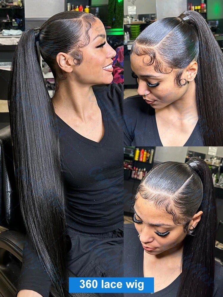 Glueless Bone Straight Human Hair Lace Front