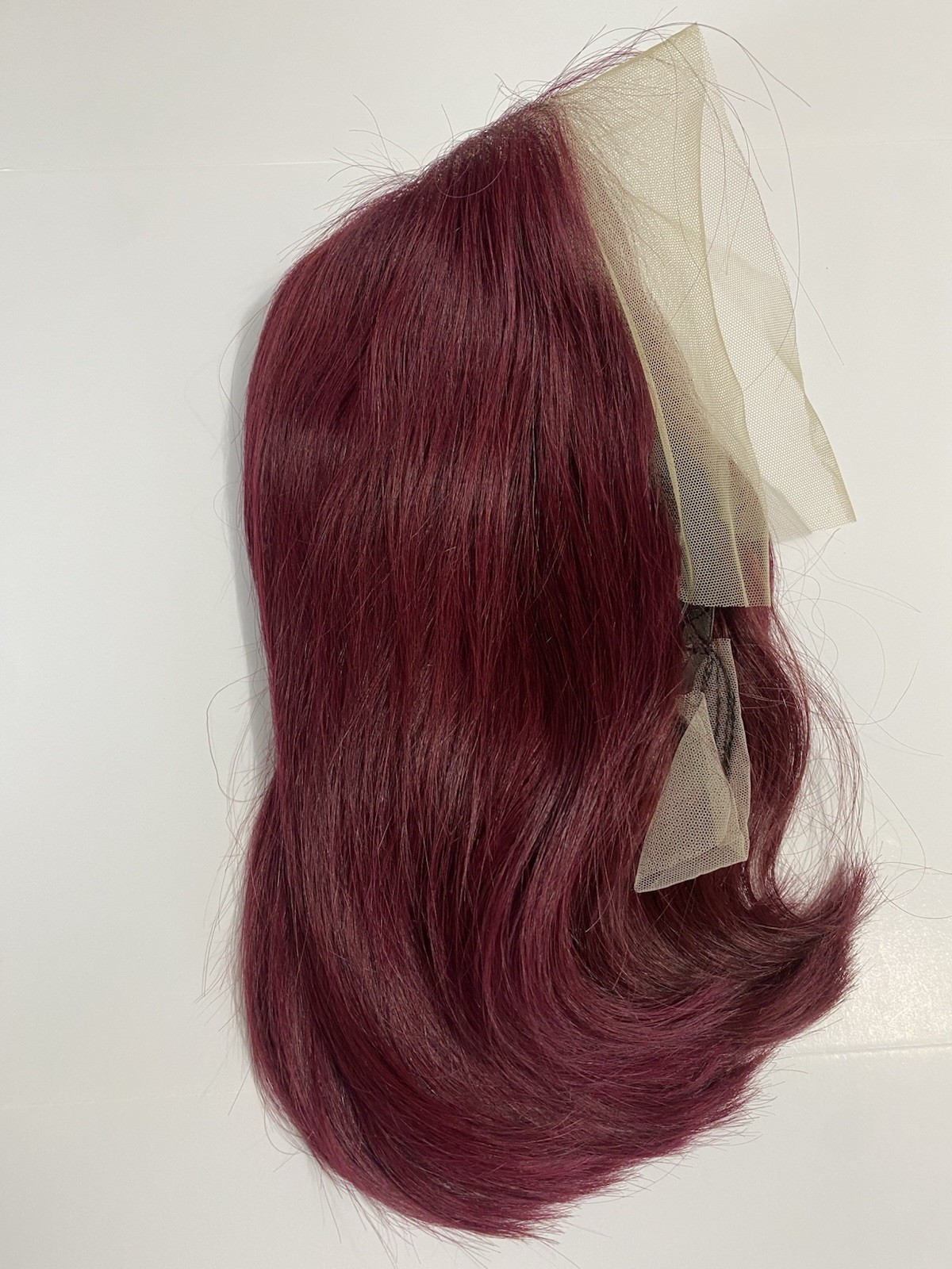 12 Inch Burgundy Red Wig 13×4 Lace Front Wig Human Hair Bob Glue-less Preplucked