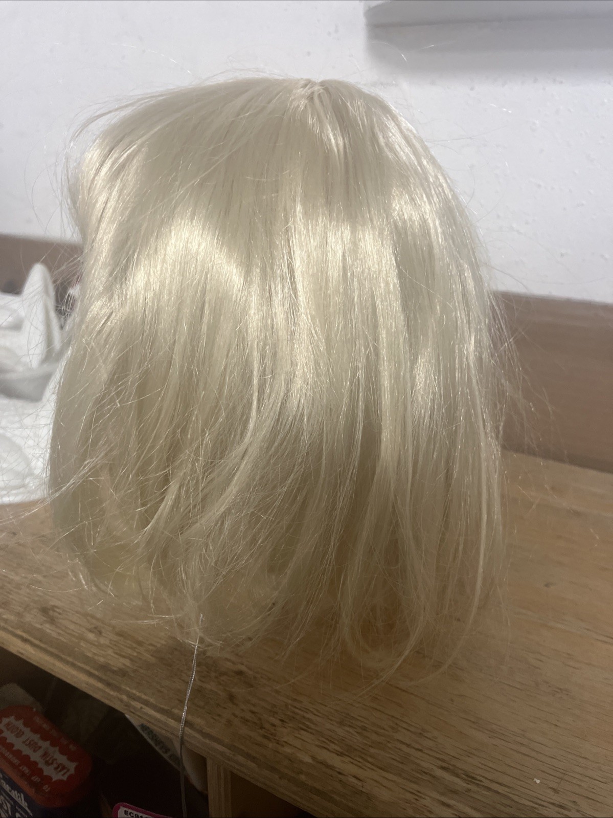 Atayea Blonde Bob Wig woman bangs short straight synthetic party female cosplay