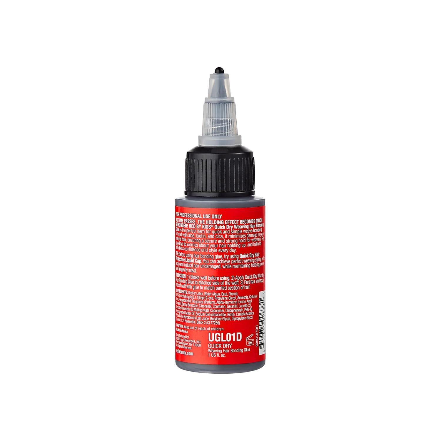 Red by Kiss Quick Dry Hair Bonding Glue, Professional Strong & Long-Lasting Weav