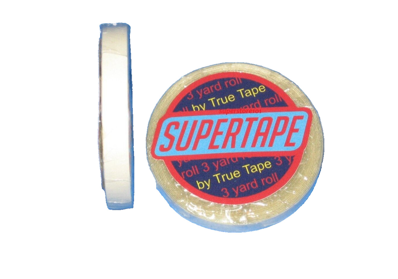 SuperTape 1/4″ x 3 YD Roll Tape Adhesive(white lined core) Hair Piece Wig System