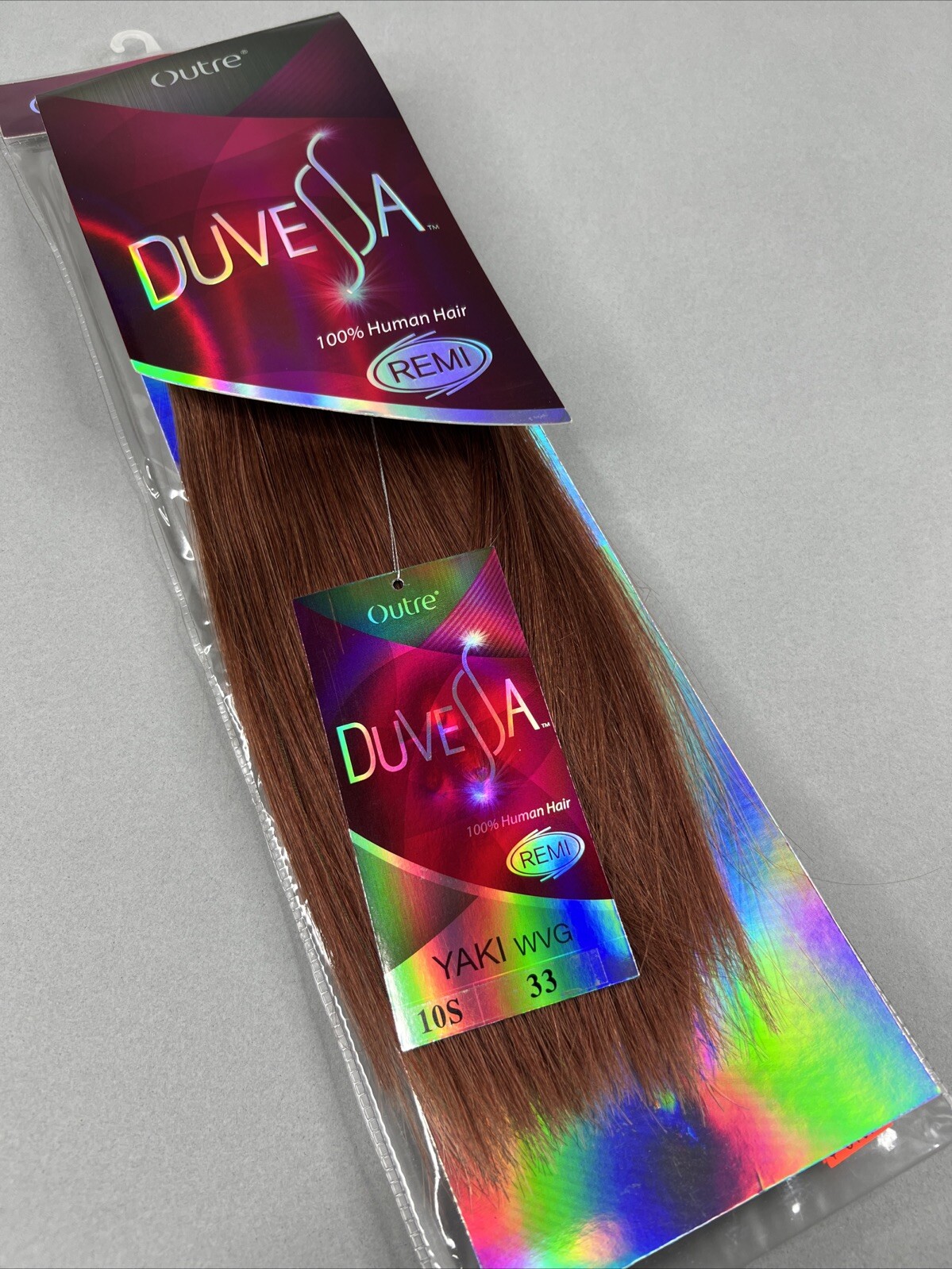 10s 9” Yaki Straight #33 Auburn Duvessa Remi 100% Human Hair Track Extensions