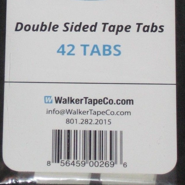 Walker Extenda Bond Minis Double Sided 3/4″x 1 1/2″Mini Strips 42 Tape Tabs New.