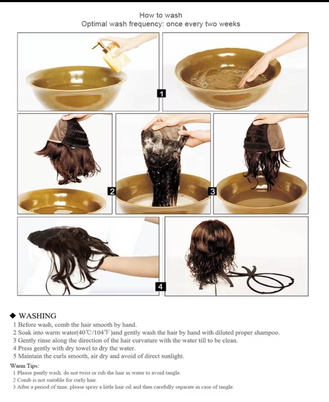 Dress Up Wig With Fringe Mixed Brown blonde Long Straight Synthetic Hair