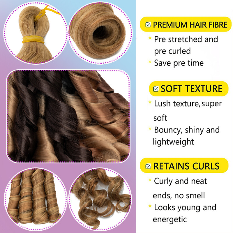 Darling Empress French Curl Braids Loose/Curly Braids Extension Pre Stretched US