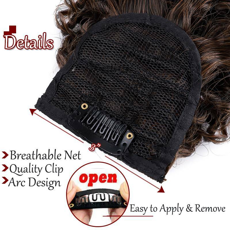 Afro Kinky Curly Bangs Clip in Fringe Bangs Hair Piece as Human Hair Extensions