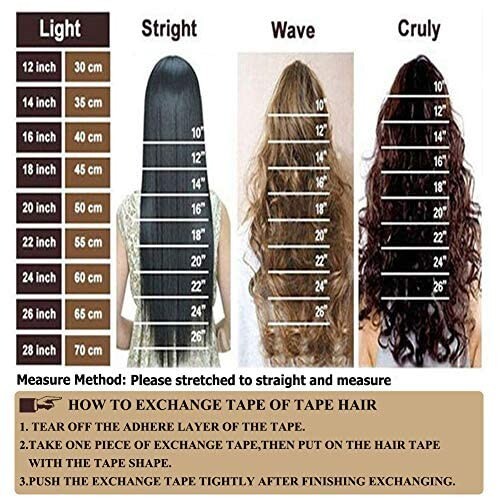 Tape in Real Human Hair Extensions Dark Brown #2 Seamless Straight Skin Weft 14″