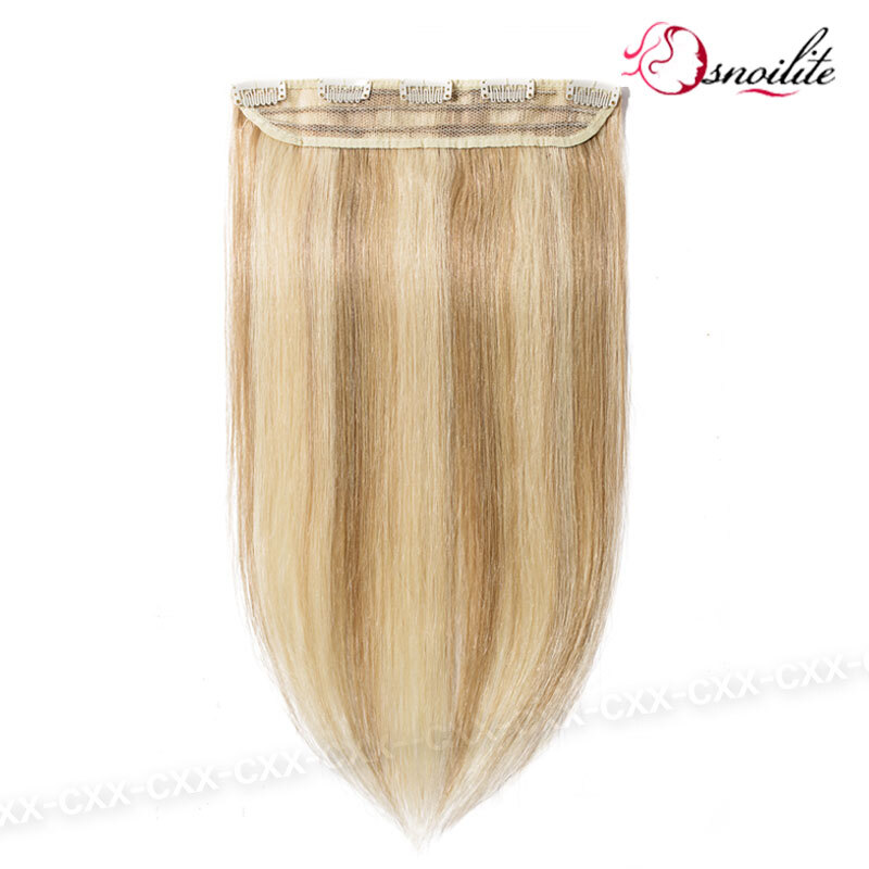 Thick Long Ombre One Piece 3/4 Full Head Clip In HUMAN REAL REMY Hair Extensions