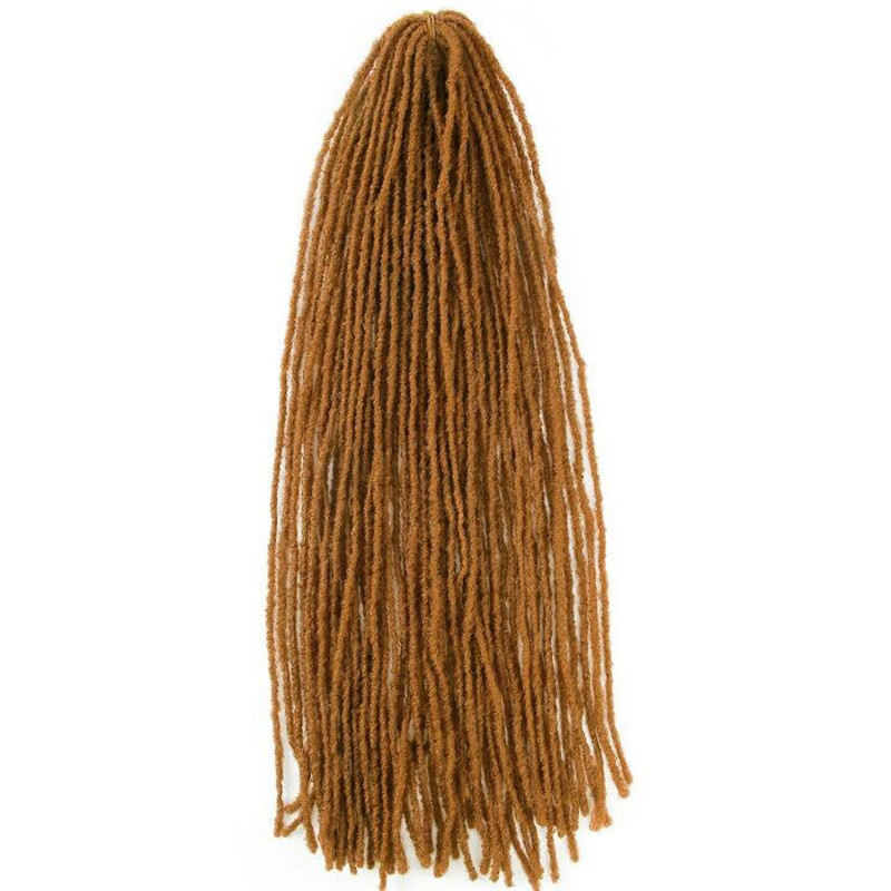 18″ Thin Faux Locs Micro Dreads Sister Locks Crochet Braids DE Hair Extension