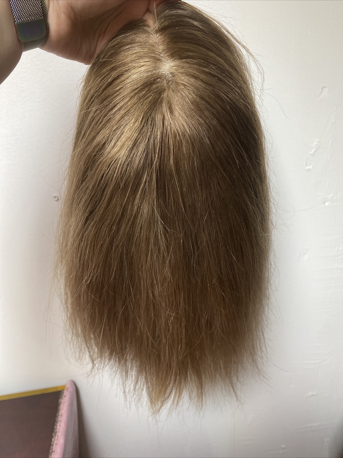 The Hair Mama Dark Blonde Human Hair Lace Front Hand Tied Wig Size Small