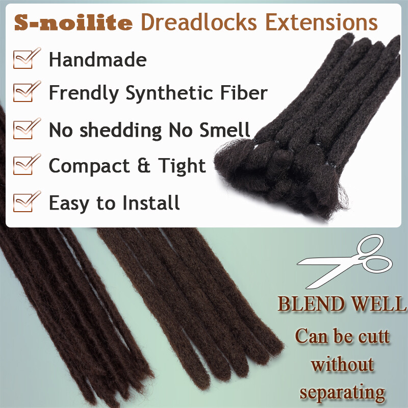 100% Real AS Human Hair Dreadlocks Extensions Crochet Braiding Hair Afro Faux US