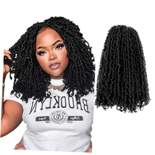 12 Inch 10 Packs Yanky Twist Crochet 12 Inch (Pack of 10) 1B(Natural Black)